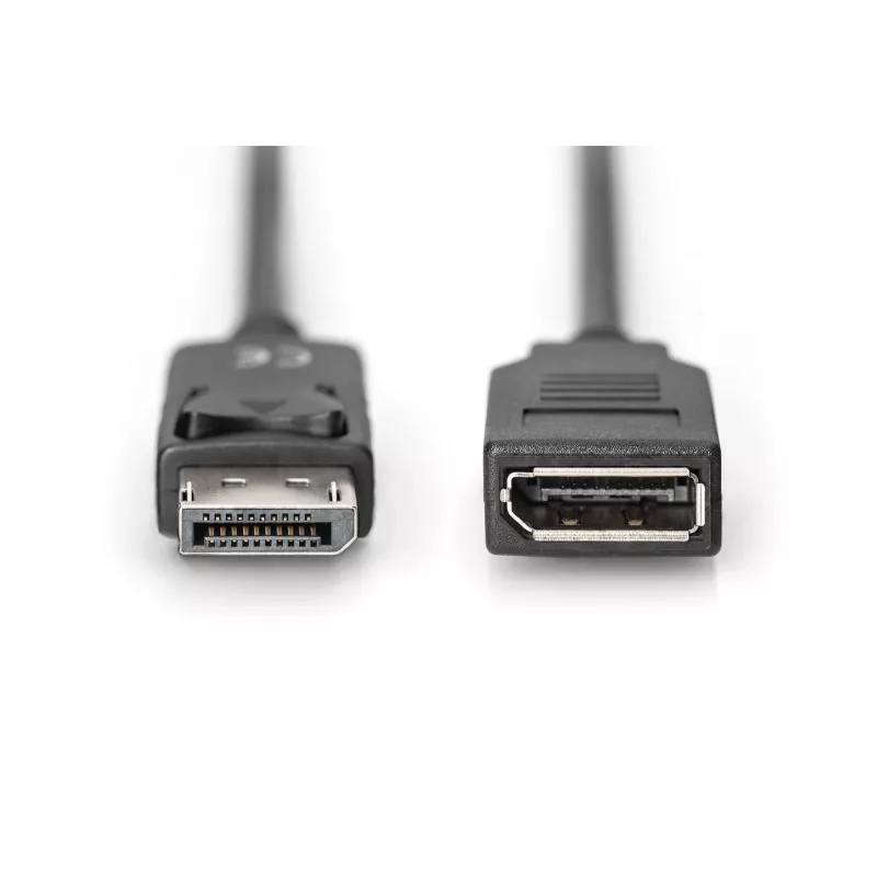 Digitus ASSMANN - Cable alargador DisplayPort - DisplayPort (M) - DisplayPort (H) - 2 m (DisplayPort 1.2) - moldeado - Negro (AK-340200-020-S)