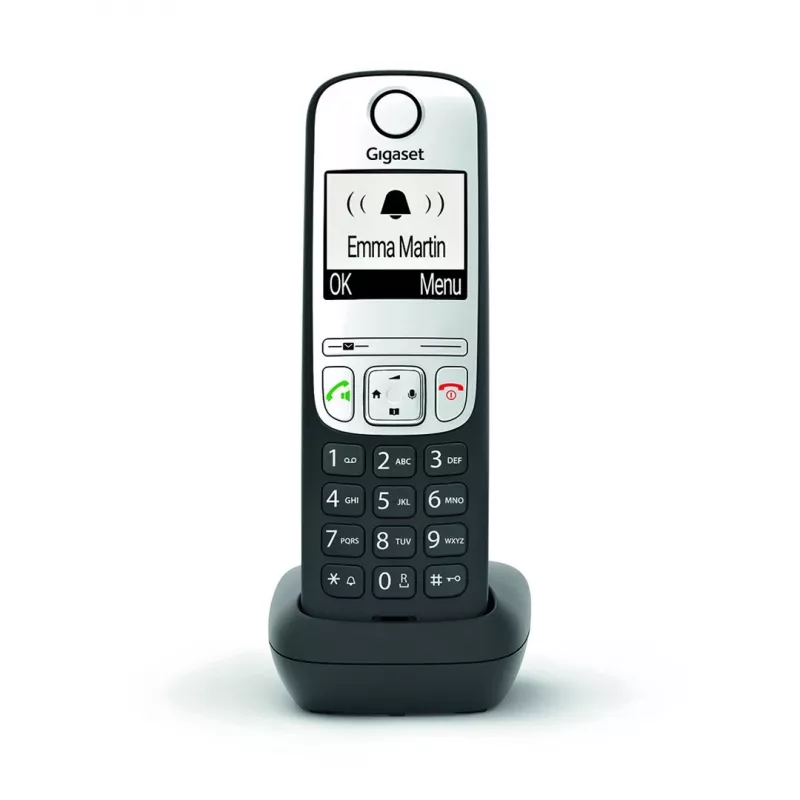 Teléfono analógico/DECT Gigaset A690HX identificación de llamadas negro, plata