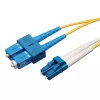 Eaton Tripp Lite Series cable de conexión de fibra monomodo dúplex 9/125 (LC/SC), 5M (16 ft.) - cable de conexión - LC monomodo (M) a SC monomodo (M) - 5,0 m - fibra óptica - dúplex - 9/125