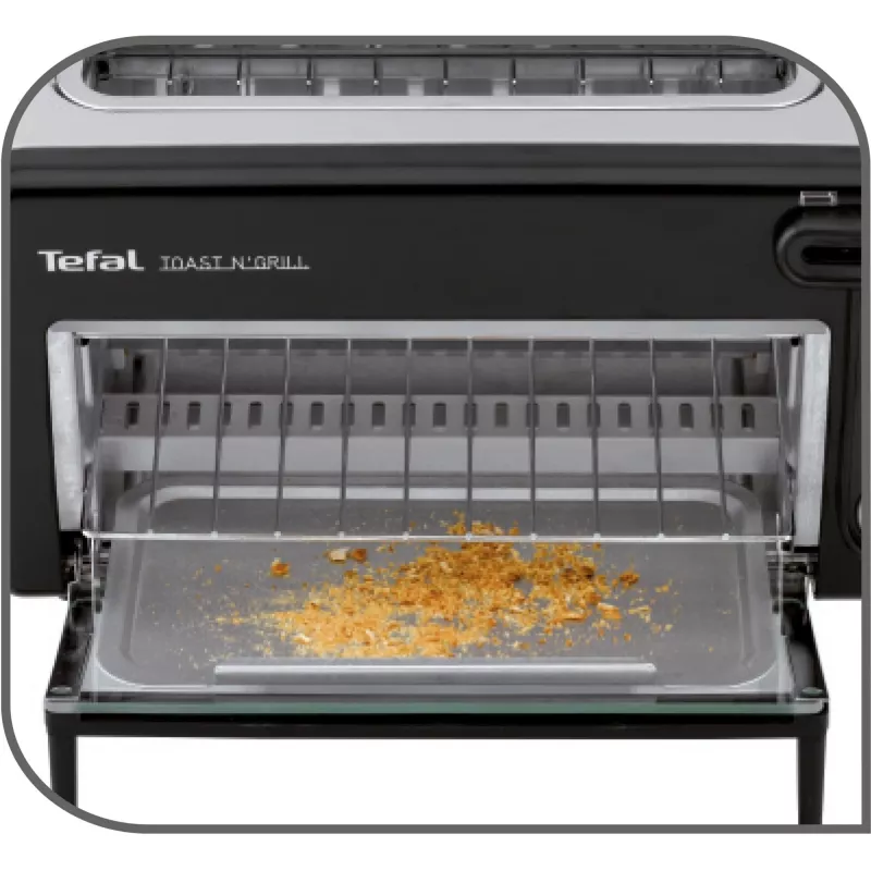 Tostadora Tefal TL6008 2 rebanadas 1300 W aluminio negro