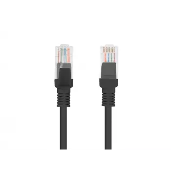 Cable de red LANBERG RJ-45 Cat5e PCU5-10CC-2000-BK, 20 m, U/UTP, conductor CCA, funda de PVC, negro