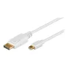 Cable adaptador Wentronic Goobay DisplayPort a Mini DisplayPort 1.2, 1 m - conector macho Mini DisplayPort > conector macho DisplayPort (52858)
