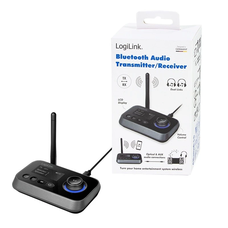 LogiLink BT0062 transmisor/receptor de audio Bluetooth BT 5.0 10 m de alcance