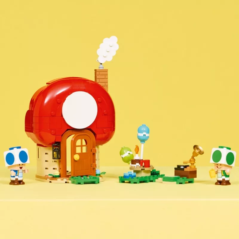 LEGO Super Mario Party im Toad-Haus Set 72041 con funciones de juego interactivas