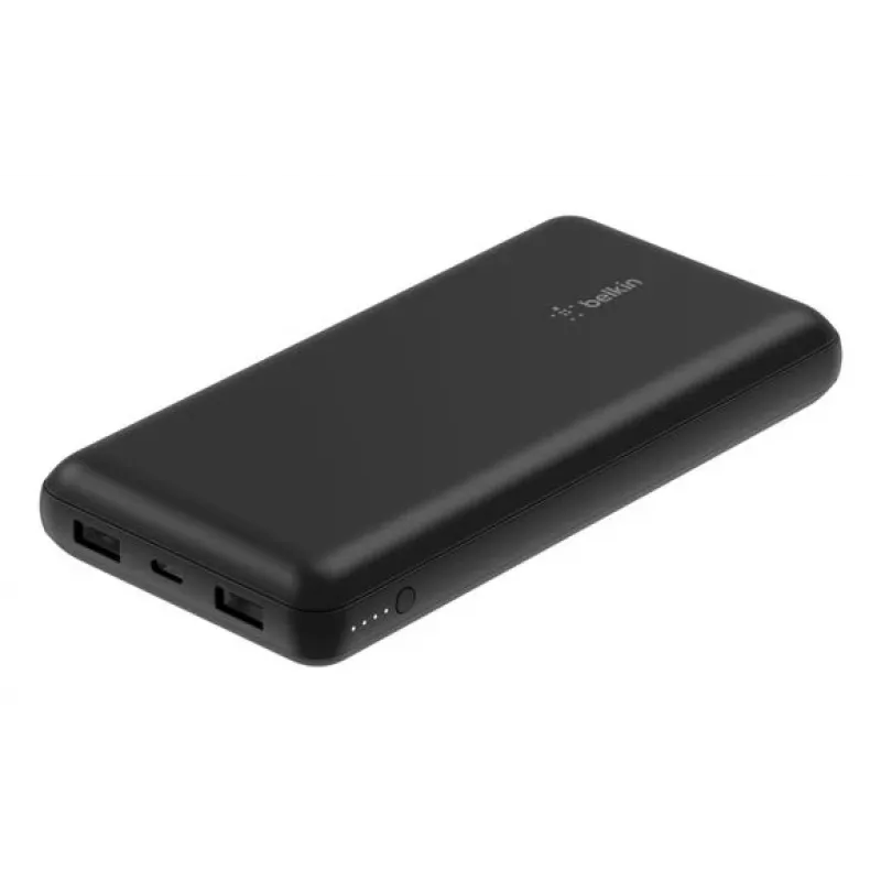 Belkin BoostCharge - Batería externa + fuente de alimentación AC - 20000 mAh - PD - 3 puertos de salida (24 Pin USB-C, 2 x USB)