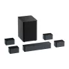 Altavoz Ultimea Poseidon D80 negro 7.1 canales, 8 altavoces, con cable e inalámbrico, subwoofer activo
