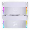 Disipador de CPU Jonsbo HX6280, PWM, RGB - 130 mm, blanco