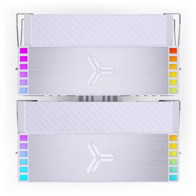 Disipador de CPU Jonsbo HX6280, PWM, RGB - 130 mm, blanco