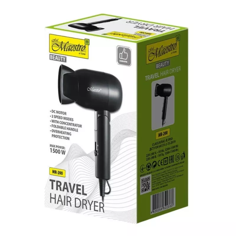 Secador de pelo Maestro MR-200 1500W