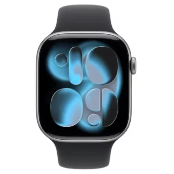 Apple Watch Series 11 GPS + Cellular 42mm caja de aluminio gris espacial con correa deportiva negra - M/L