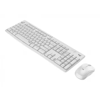 Logitech MK295 Silent - Conjunto de teclado y ratón - Inalámbrico - 2,4 GHz - Italiano - Blanco crema
