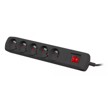 Protector de sobretensión NATEC NSP-1713 negro 5 tomas de CA 1,5 m