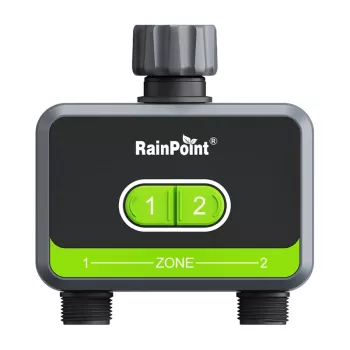 Control de riego RainPoint HTV210B 2 zonas con control por app (modelo HTV210B)