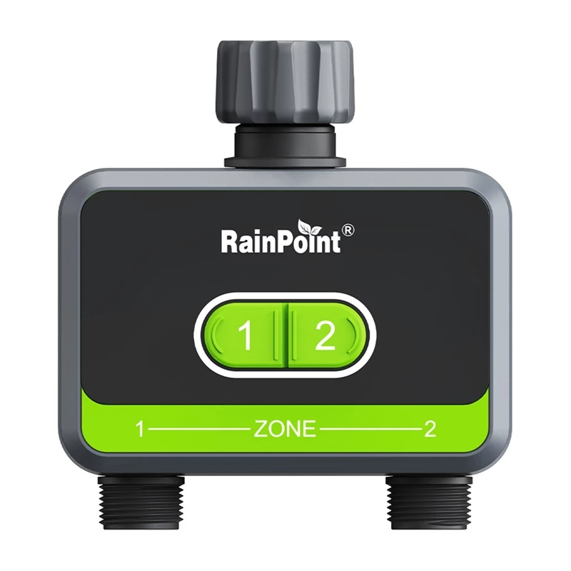Control de riego RainPoint HTV210B 2 zonas con control por app (modelo HTV210B)