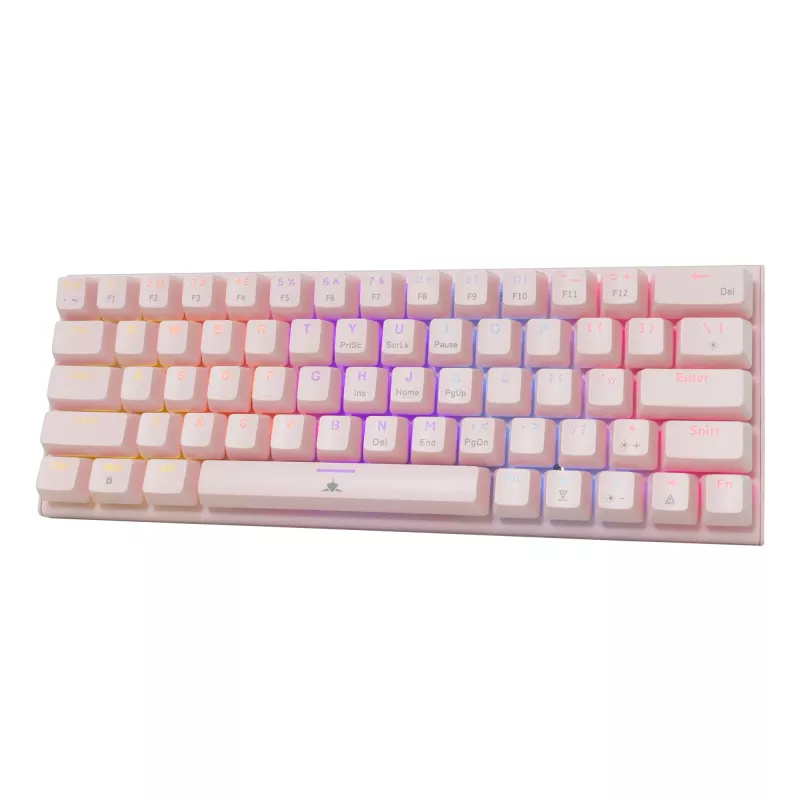 Teclado mecánico gaming White Shark Wakizashi GK-002421V2 rosa US-Blue-Layout
