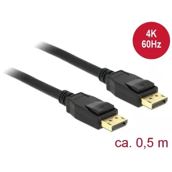 Cable DisplayPort DeLOCK 85506 0,5 m Negro