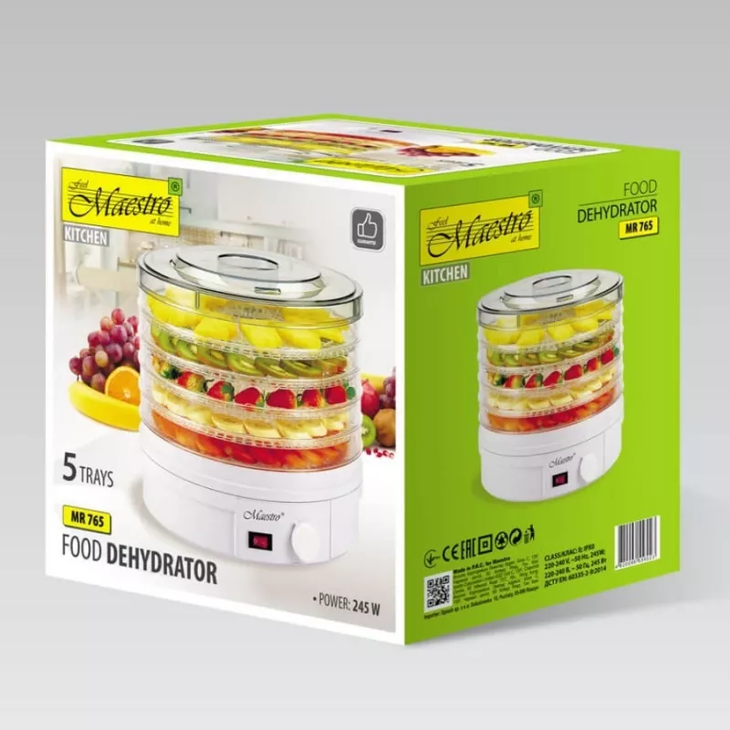 Deshidratador de setas y frutas MAESTRO MR-765