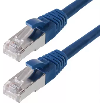 Cable de red Helos CAT5e SF/UTP 0,25 m azul