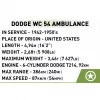 Juguete de construcción Cobi Dodge WC-54 Ambulancia modelo 2257 escala 1:35 kit de montaje