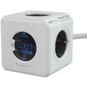Regleta PowerCube Extended Allocacoc 8910/DEEXMO con cable y pantalla digital