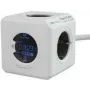 Regleta PowerCube Extended Allocacoc 8910/DEEXMO con cable y pantalla digital