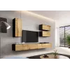 Soporte de TV Cama VIGO 140 30/140/40 negro/roble wotan