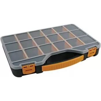 Caja de herramientas/pequeñas piezas Perel OMR13 negra - blanca - amarilla (OMR13)