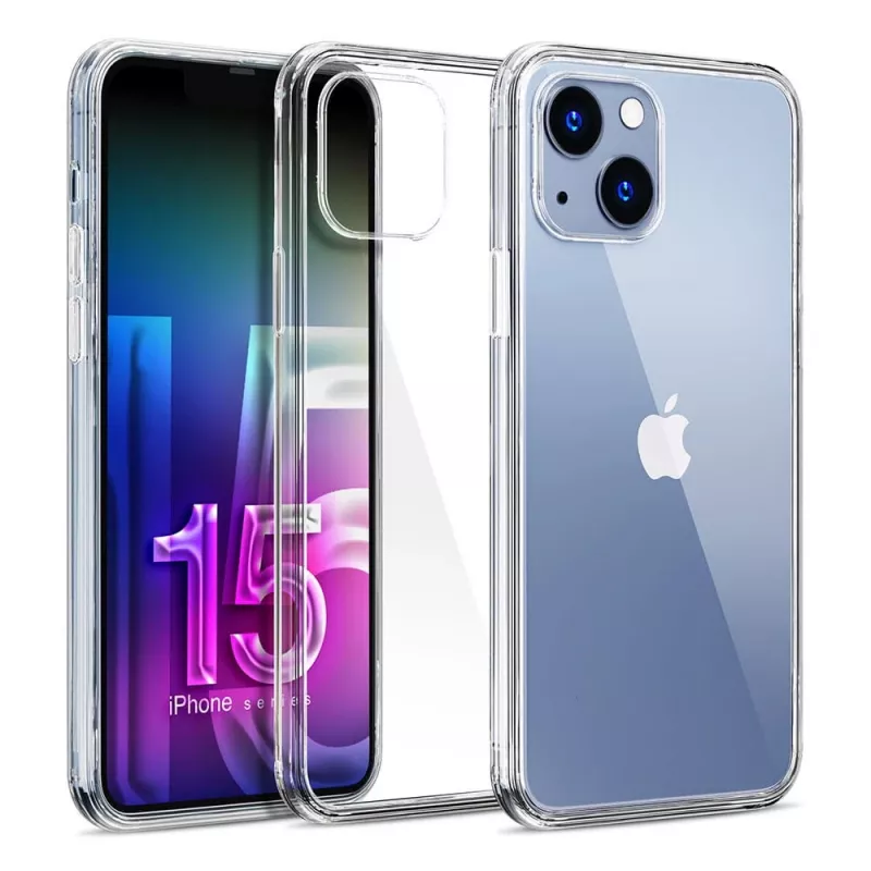 Funda para móvil 3MK Clear Case iPhone 15 diseño transparente