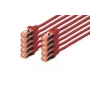 DIGITUS CAT 6 S/FTP juego de cables de conexión DK-1644-010-R-10, 1 m, rojo, 10 uds.