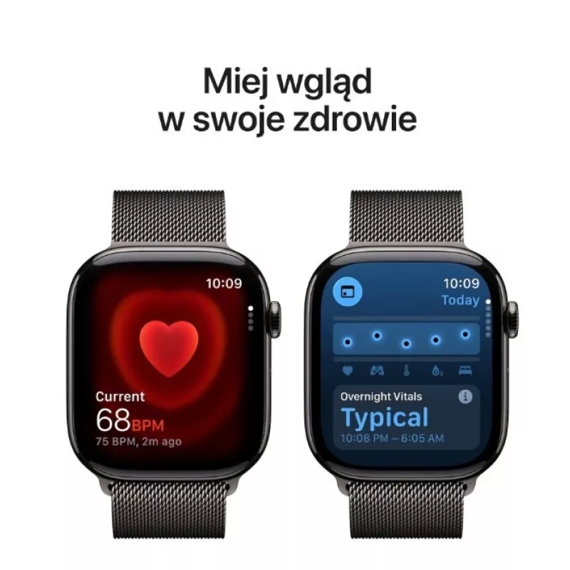 Apple Watch Series 11 GPS + Cellular 46mm caja de titanio Slate con Milanese Loop Slate M/L