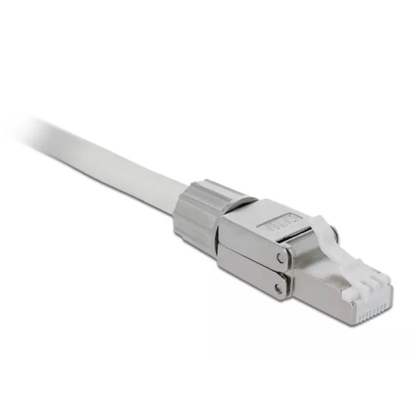 Conector de cable DeLOCK 86477 RJ-45 gris