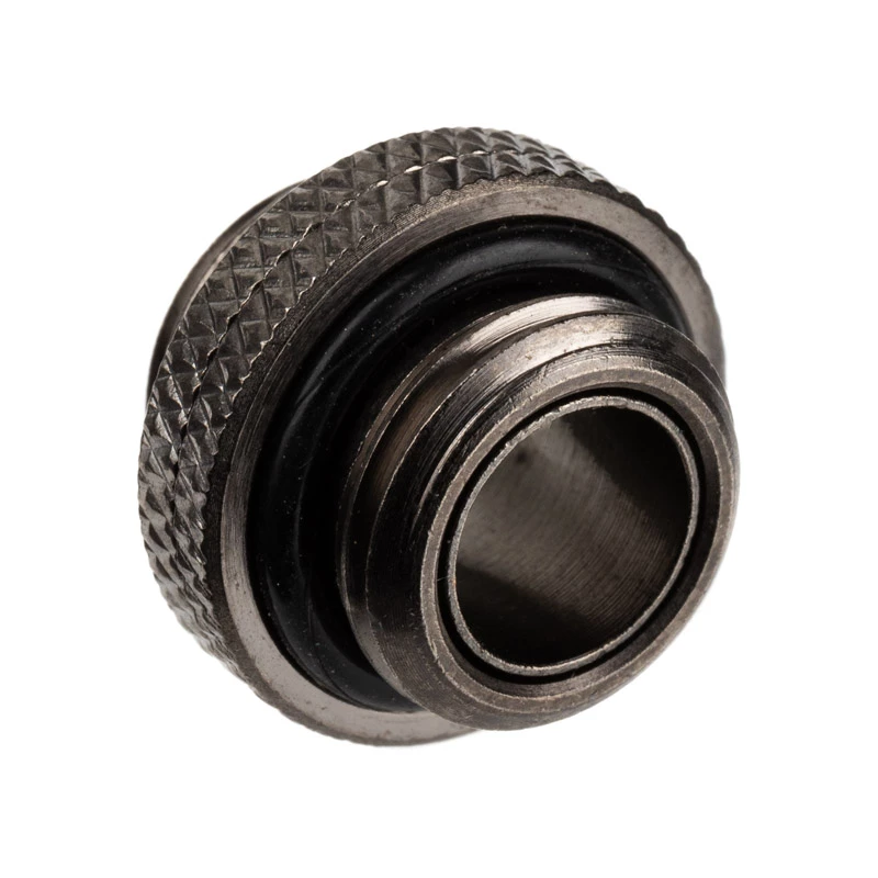 Adaptador Alphacool G1/4 macho a G1/4 macho, conexión en codo metálica, negra