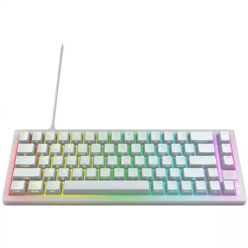 Teclado compacto CHERRY K5V2 gaming USB QWERTY inglés Blanco 67 teclas RGB LED