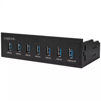 LogiLink concentrador USB 3.0, 7 puertos 5,25