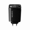 Cargador CANYON OnCharge 65RC con cable USB-C integrado, 65 W, 1x PD, 1x QC, conector EU, negro