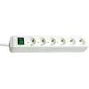 Regleta de enchufes Brennenstuhl Eco-Line con interruptor [6 tomas, blanco, 1.5m]
