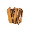 Snacks para perros UNISZKI piel de ternera 100 g — tiras masticables naturales de piel de ternera para la higiene dental, bolsa de 100 g, proteína 65%