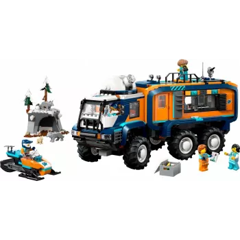 LEGO City Camión de expedición al Ártico 60471 – set de juego de 1064 piezas con 4 minifiguras, laboratorio móvil, para niños a partir de 8 años
