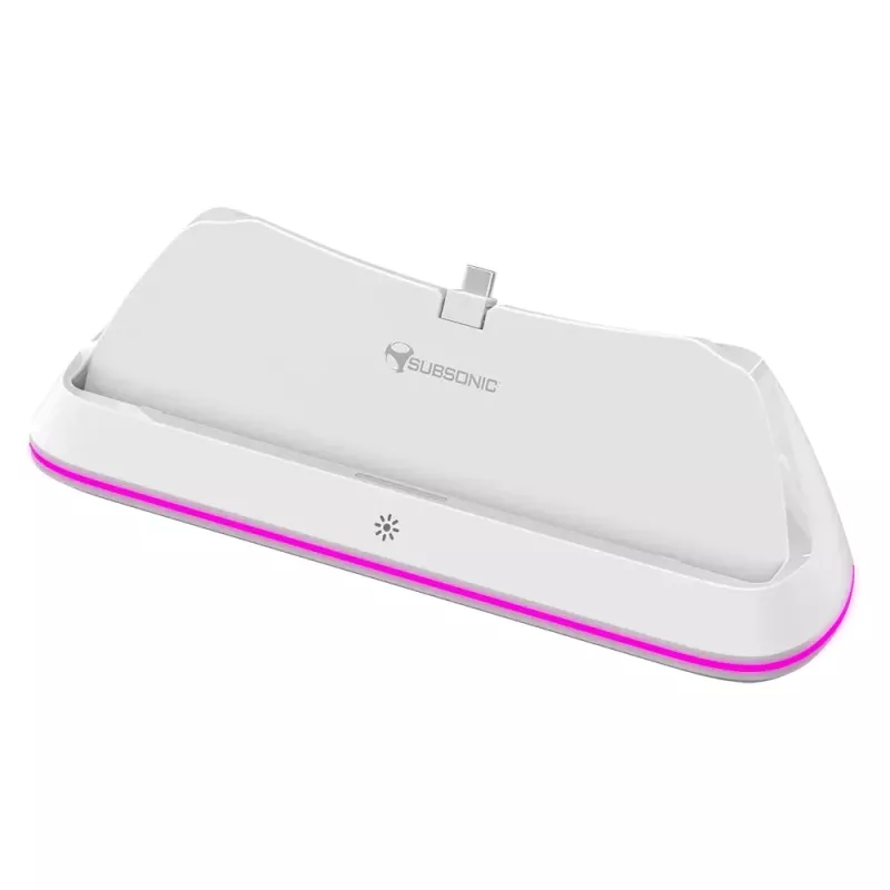 Sistema de carga Subsonic SA5708 para Playstation Portal con cable negro blanco