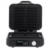 Gofrera Adler AD 3087 — gofrera eléctrica belga, 2200 W, 2 placas rectangulares 9×17 cm, negra