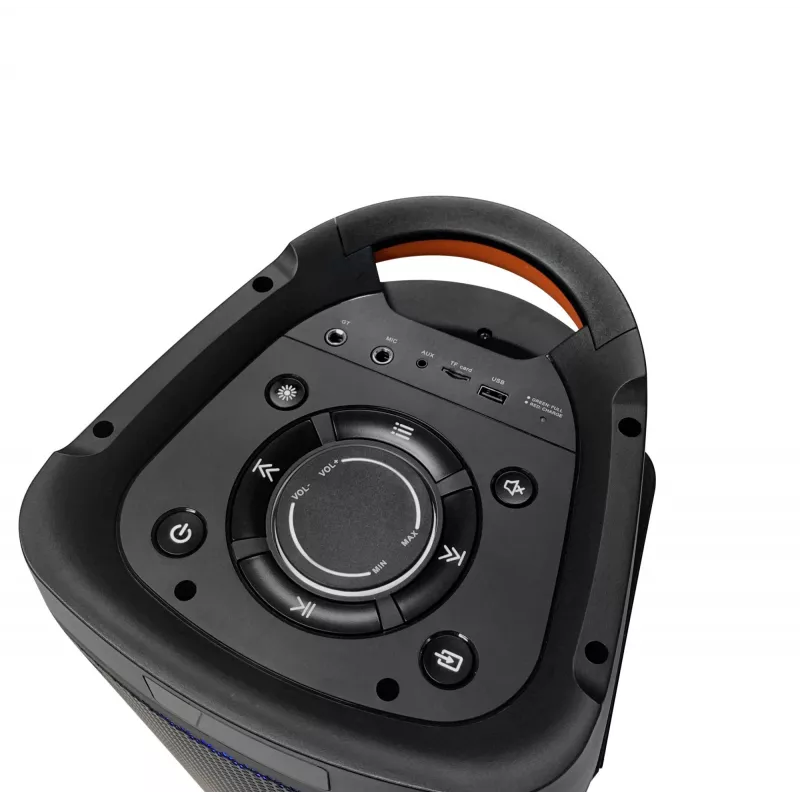 Sistema de audio PLL FM USB/SD/BT 2x karaoke FULL LED PartyBox