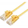 ROLINE Green - Cable de parcheo - RJ-45 (M) a RJ-45 (M) - 30 cm - UTP - CAT 6a - libre de halógenos, encapsulado, snagless, flexible - Amarillo (21.44.3921)