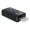 DeLOCK Adaptador de sonido USB 7.1 - Tarjeta de sonido - Estéreo - USB (61645)
