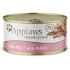 Comida húmeda para gatos Applaws filete de atún con gamba 156 g bolsa — gato adulto, 156 g, 81 % humedad, 14 % proteína