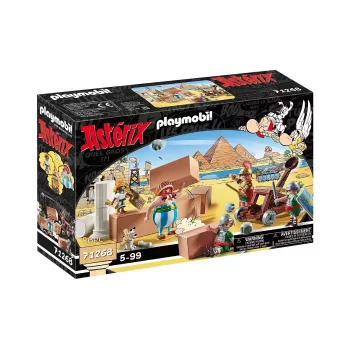 Playmobil 71268 Asterix: Edifis y la batalla por el palacio catapulta funcional de los romanos colección figuras de juego diversión juego de rol imaginativo