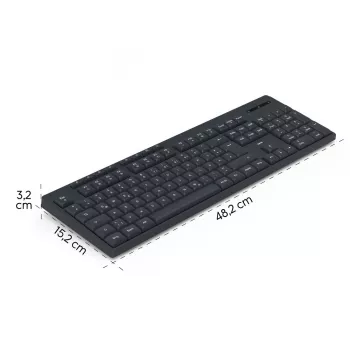 Teclado inalámbrico WK-200 negro