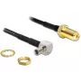 Cable coaxial DeLOCK 88487 TS-9 SMA 1,45m negro