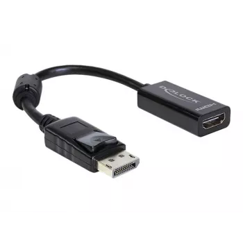 Adaptador de cable de vídeo DELOCK 61849 0,125 m DisplayPort a HDMI