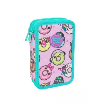Estuche Coolpack Jumper 2 – diseño de doble piso, cremallera, superficie de tela