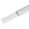 Canaleta para cables de aluminio MACLEAN MC-814 S, plateada – canal para cables de superficie
